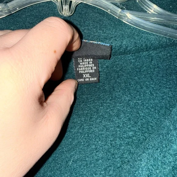 White Sierra Teal Fleece Pullover